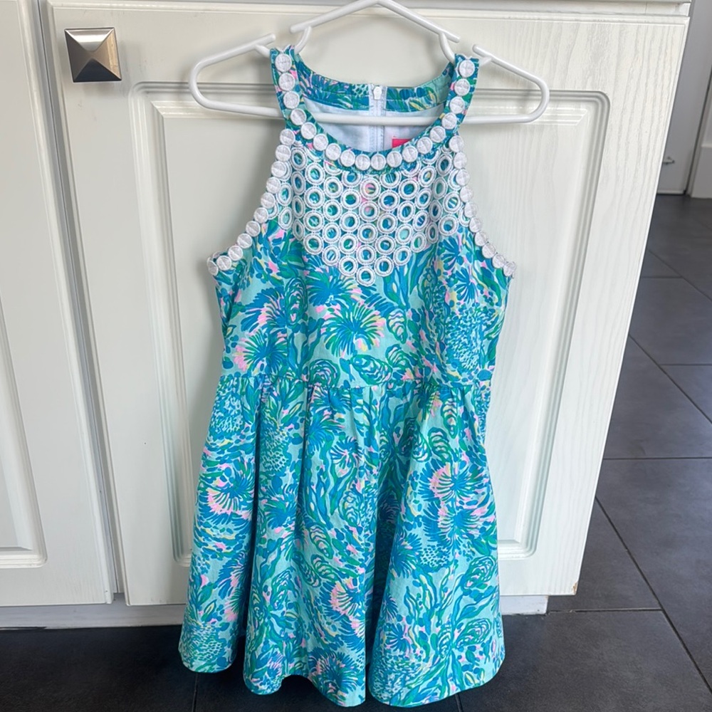 Lilly Pulitzer Kids Tropical Blue Dress